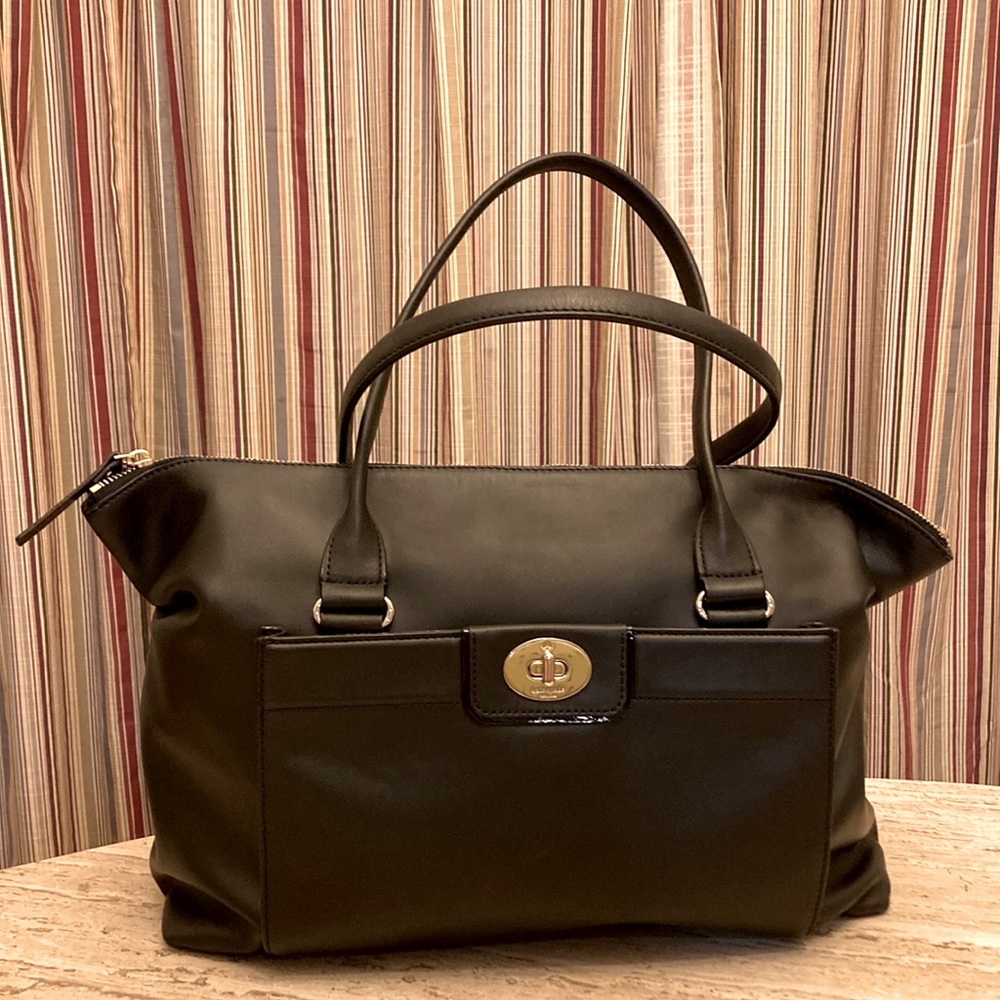 Kate Spade Hampton Road "Theresa" Black Leather Medium Bag